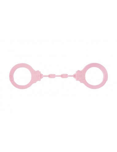 Kajdanki-Silicone Handcuffs Party Hard Suppression Pink - Kajdanki erotyczne - 2