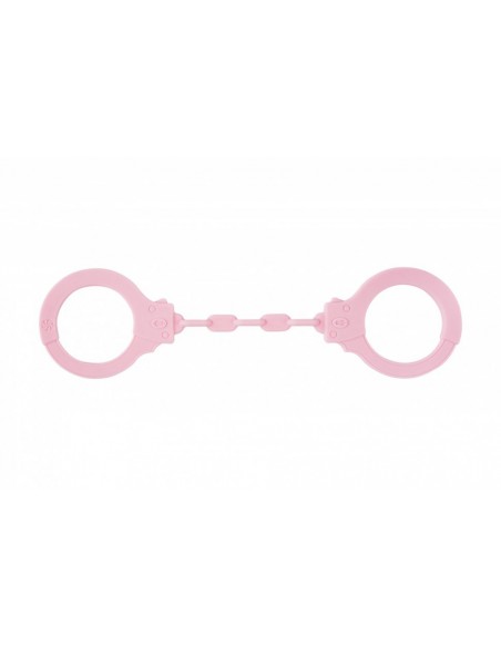 Kajdanki-Silicone Handcuffs Party Hard Suppression Pink - Kajdanki erotyczne - 2
