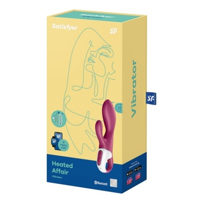 Wibrator Heated Affair - podwójny silnik, podgrzewanie do 40°C, długość całkowita 20 cm - 1