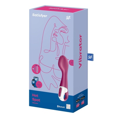 Wibrator Hot Spot - podgrzewany stymulator punktu G z aplikacją, 20,5 cm - 1