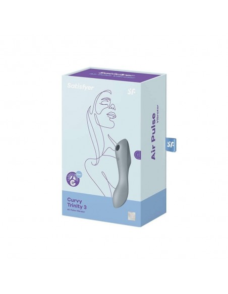 Vibrator - Curvy Trinity 3 (Blue Grey) - Wibratory Bezdotykowe - 2