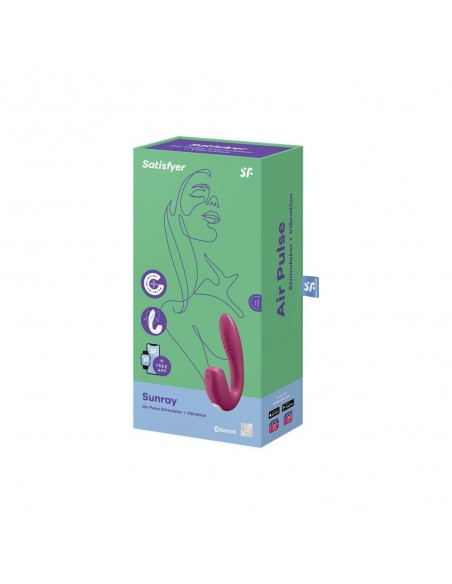 Stymulator - Sunray (Berry) - Wibratory Bezdotykowe - 1