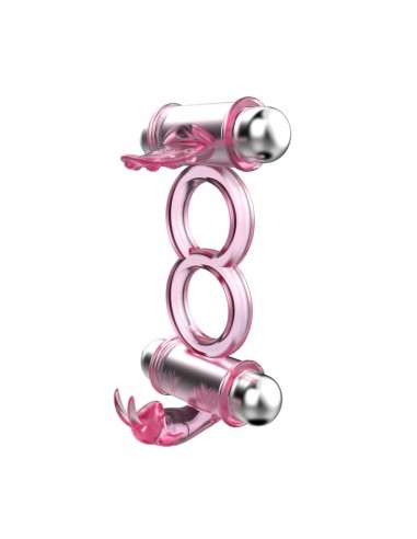 Bunny Snuggles Cock Clit Ring, 10 Vibration Functions  - Pierścienie erekcyjne wibrujące - 2