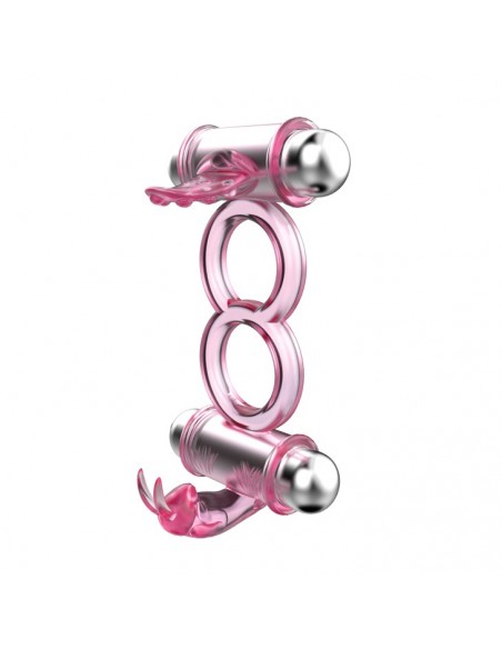 Bunny Snuggles Cock Clit Ring, 10 Vibration Functions  - Pierścienie erekcyjne wibrujące - 2