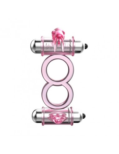 Bunny Snuggles Cock Clit Ring, 10 Vibration Functions  - Pierścienie erekcyjne wibrujące - 3