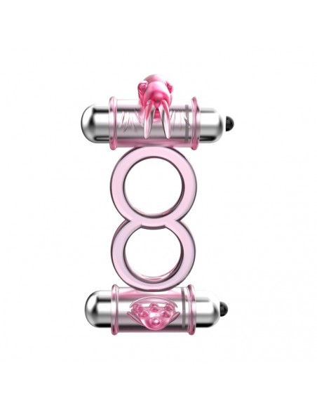 Bunny Snuggles Cock Clit Ring, 10 Vibration Functions  - Pierścienie erekcyjne wibrujące - 3