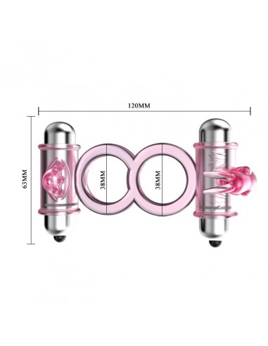Bunny Snuggles Cock Clit Ring, 10 Vibration Functions  - Pierścienie erekcyjne wibrujące - 4