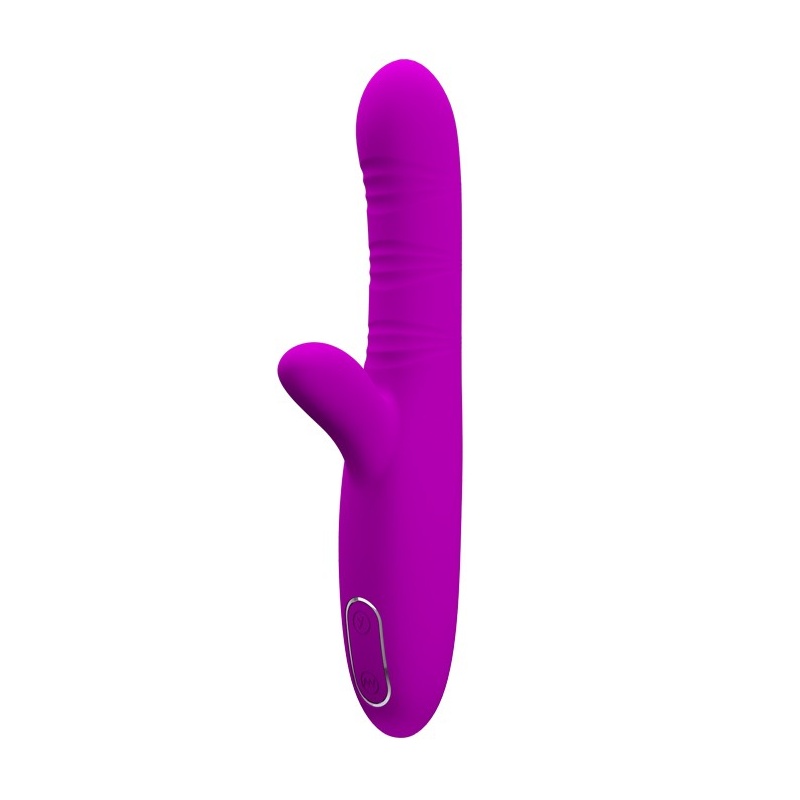 Wibrator króliczek Angelique 22 cm z ruchami falującymi i stymulatorem łechtaczki - 1