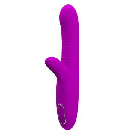 Wibrator króliczek Angelique 22 cm z ruchami falującymi i stymulatorem łechtaczki - 1