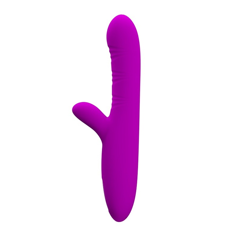 Wibrator króliczek Angelique 22 cm z ruchami falującymi i stymulatorem łechtaczki - 2