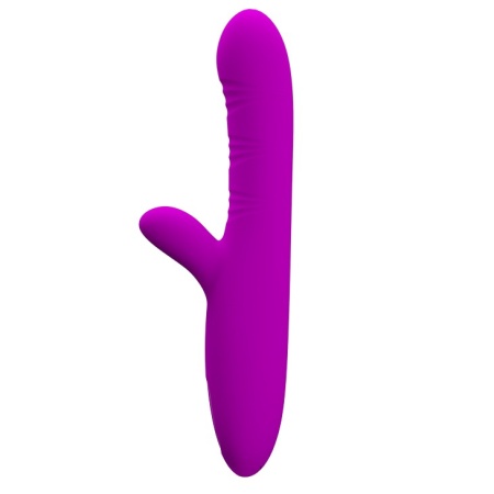 Wibrator króliczek Angelique 22 cm z ruchami falującymi i stymulatorem łechtaczki - 2
