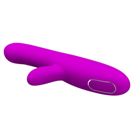 Wibrator króliczek Angelique 22 cm z ruchami falującymi i stymulatorem łechtaczki - 3
