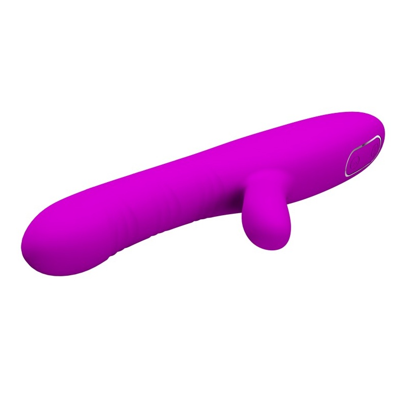 Wibrator króliczek Angelique 22 cm z ruchami falującymi i stymulatorem łechtaczki - 4