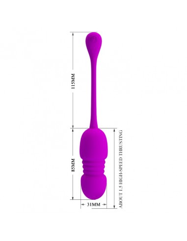 PRETTY LOVE - Callie, 12 vibration functions Memory function 12 thrusting settings - Kulki Gejszy i Jajeczka Wibrujące - 7