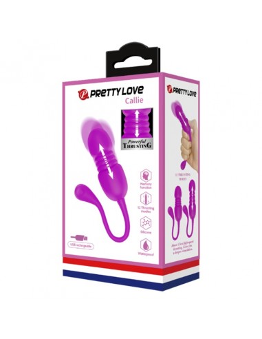 PRETTY LOVE - Callie, 12 vibration functions Memory function 12 thrusting settings - Kulki Gejszy i Jajeczka Wibrujące - 8