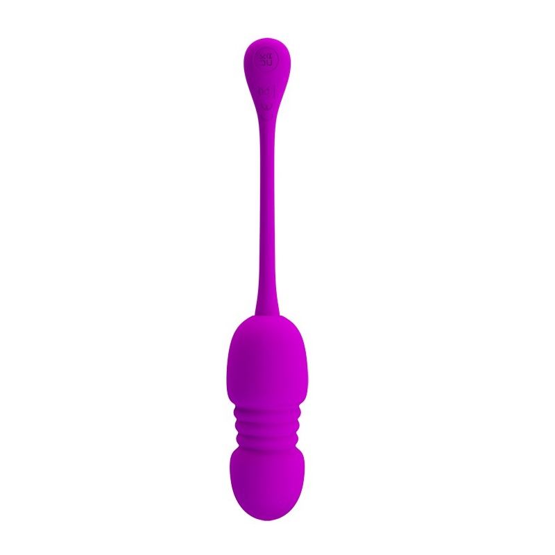 Jajko miłosne Callieri z wibracją i funkcją pchania - 20 cm - 3
