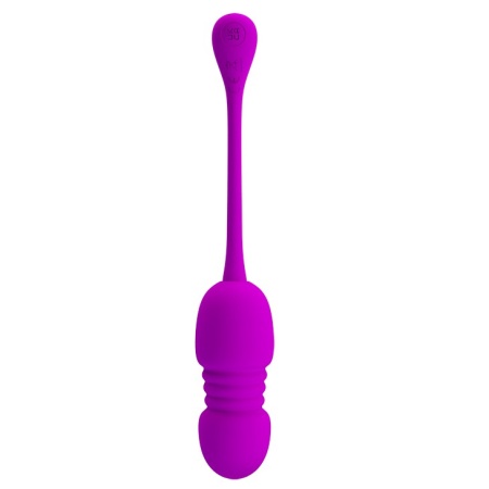 Jajko miłosne Callieri z wibracją i funkcją pchania - 20 cm - 3