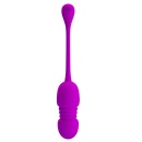 Jajko miłosne Callieri z wibracją i funkcją pchania - 20 cm - 3