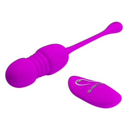 Jajko miłosne Callieri z wibracją i funkcją pchania - 20 cm - 5