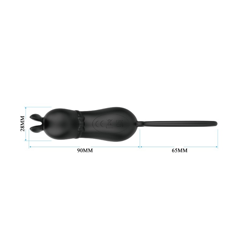 Wibrator punktowy Rosalie z końcówką w kształcie uszu królika, 15,5 cm - 9