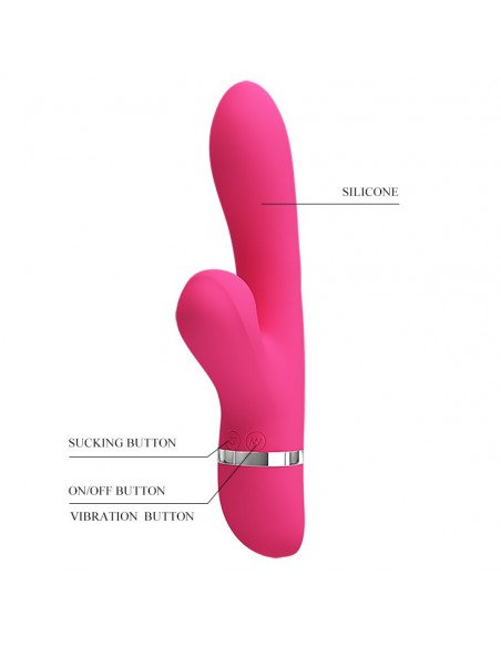 Pretty Love - Willow, 7 Vibration Functions 4 Sucking Functions  - Wibratory Króliczki - 8