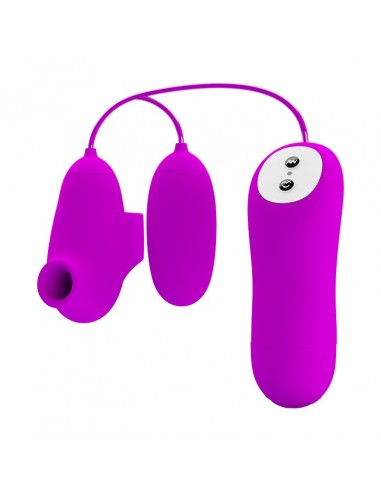 PRETTY LOVE - SUCTION / VIBRO-BULLETS, 12 vibration functions 12 sucking functions - Kulki Gejszy i Jajeczka Wibrujące - 4