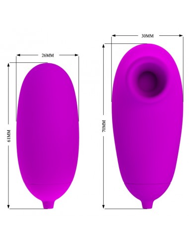 PRETTY LOVE - SUCTION / VIBRO-BULLETS, 12 vibration functions 12 sucking functions - Kulki Gejszy i Jajeczka Wibrujące - 10
