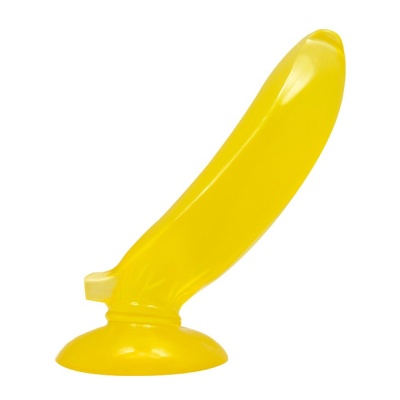 Dildo bananowe Passionate Fruit z przyssawką - 17 cm, TPR - 1
