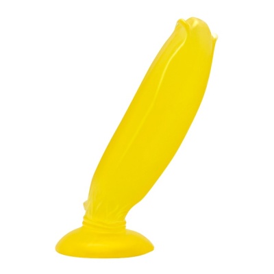Dildo bananowe Passionate Fruit z przyssawką - 17 cm, TPR - 1 2