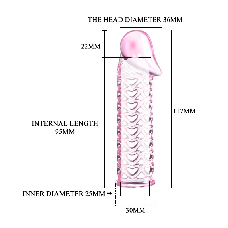 MALE-WEAR NET SLEEVE nakładka na penisa przedłużająca, 15,5 cm - 4