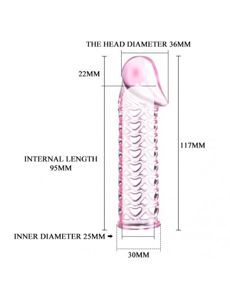 BAILE - MALE-WEAR NET SLEEVE - Przedłużki i nakładki na penisa - 4
