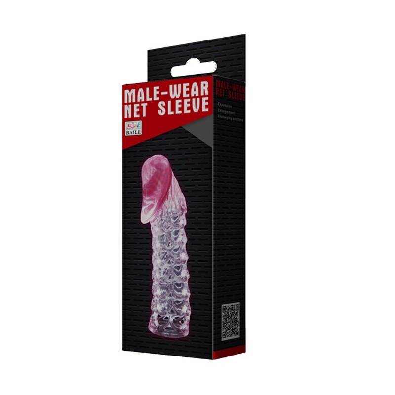 MALE-WEAR NET SLEEVE nakładka na penisa przedłużająca, 15,5 cm - 5
