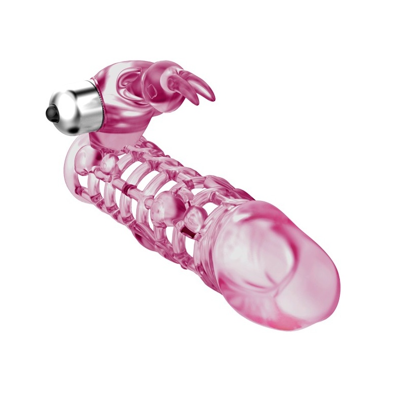 Nakładka na penisa Ultimatelove Sleeve z wibracjami, 18 cm - 3
