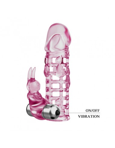 BAILE - ULTIMATELOVE SLEEVE, 10 vibration functions - Przedłużki i nakładki na penisa - 4