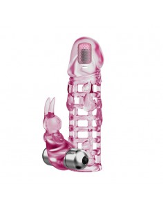 BAILE - ULTIMATE LOVE SLEEVE, Vibration 10 vibration functions  - Przedłużki i nakładki na penisa - 1