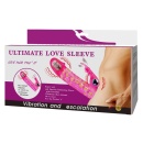 Wibrująca nakładka na penisa Ultimate Love Sleeve z króliczkiem - przedłużenie 2,5 cm - 8