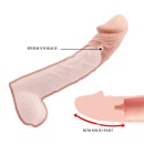 Nakładka przedłużająca na penisa Big Man z jądrami 21 cm - 5