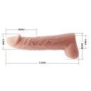 Nakładka przedłużająca na penisa Big Man z jądrami 21 cm - 9