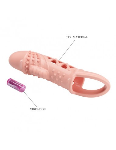 PRETTY LOVE - Cecelia PENIS SLEEVE , Vibration  - Przedłużki i nakładki na penisa - 5