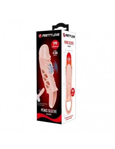 PRETTY LOVE - Cecelia PENIS SLEEVE , Vibration  - Przedłużki i nakładki na penisa - 9