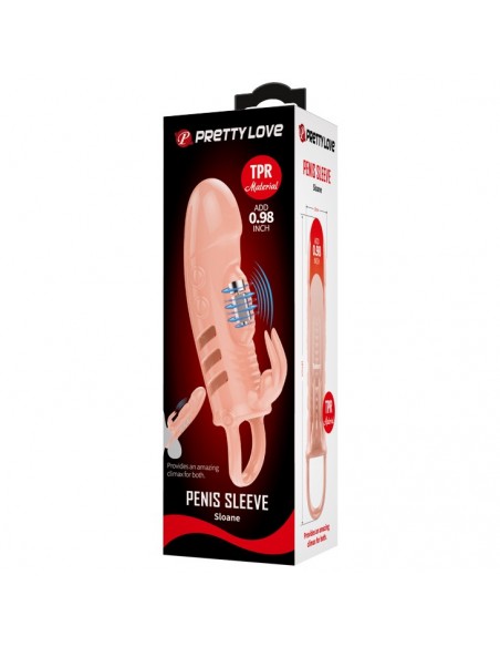 PRETTY LOVE - Sloane, PENIS SLEEVE Vibration  - Przedłużki i nakładki na penisa - 8