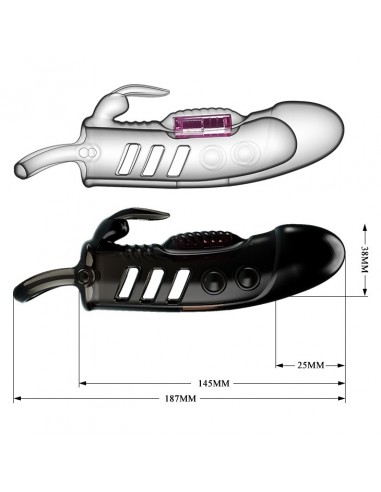 PRETTY LOVE -Sloane, PENIS SLEEVE Vibration  - Przedłużki i nakładki na penisa - 7