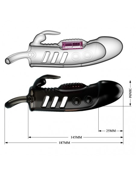 PRETTY LOVE -Sloane, PENIS SLEEVE Vibration  - Przedłużki i nakładki na penisa - 7