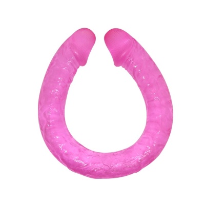 Podwójne dildo Double Dones 45 cm wyginane - 1