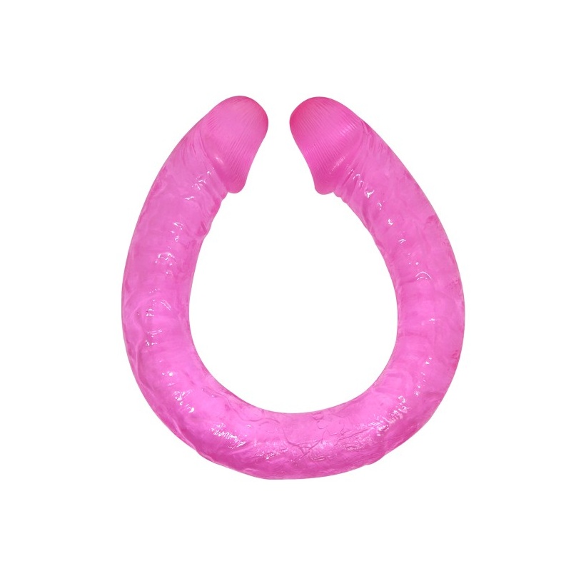 Podwójne dildo Double Dones 45 cm wyginane - 1