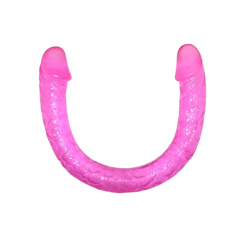 Podwójne dildo Double Dones 45 cm wyginane - 4