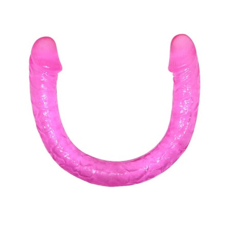 Podwójne dildo Double Dones 45 cm wyginane - 4