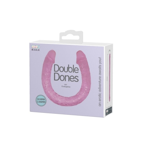 Podwójne dildo Double Dones 45 cm wyginane - 6