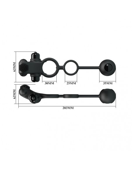 PRETTY LOVE -VIBRATION PENIS SLEEVE IV, 10 vibration functions  - Pierścienie erekcyjne niewibrujące - 8