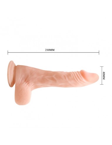 BAILE - COCK 9,3'', Bendable Suction base  - Dilda realistyczne - 5